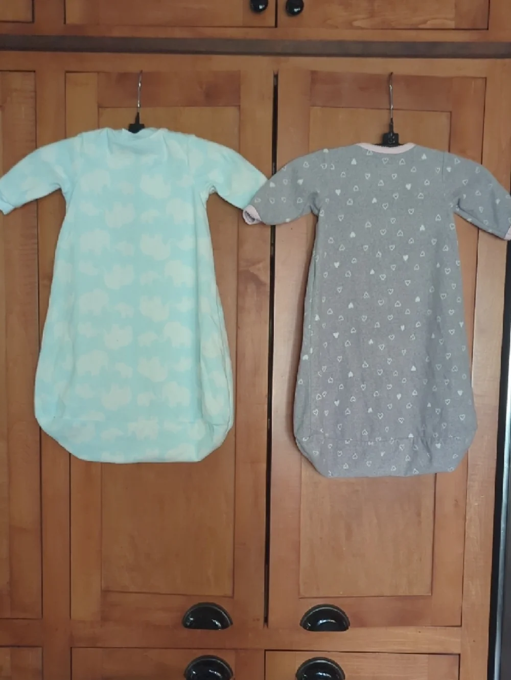 Carter's Blue Cloud & Gray Heart Sleep Sacks